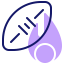 Rugby ball icon 64x64