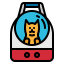 Dog carrier icon 64x64
