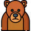 Grizzly bear icon 64x64