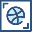 Dribbble іконка 64x64