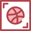 Dribbble іконка 64x64