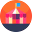 Цирковая палатка иконка 64x64