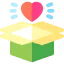 Открытая коробка иконка 64x64