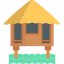 Stilt house icon 64x64