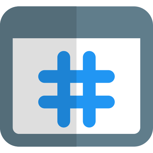 Hashtag icon