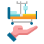 Hospital bed icon 64x64