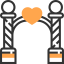 Wedding arch icon 64x64
