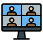 Videoconference ícone 64x64