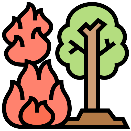 Forest fire icon