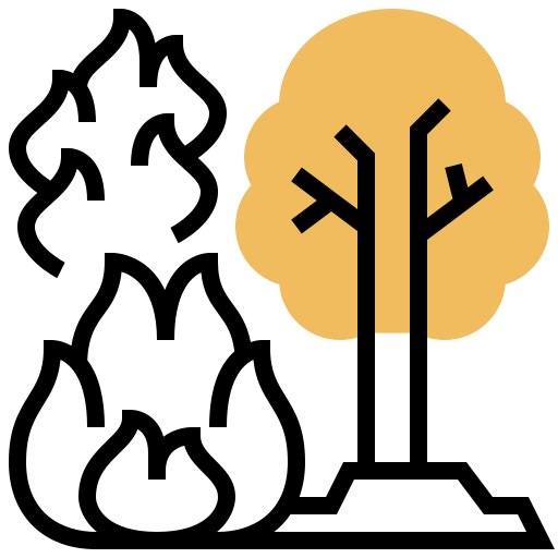 Forest fire icon