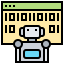 Binary code icon 64x64