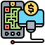 Mobile payment icon 64x64