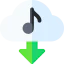 Music cloud icon 64x64