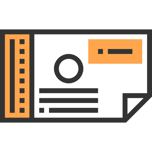 Train ticket icon