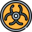 Biohazard sign icon 64x64