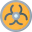 Biohazard sign icon 64x64
