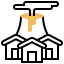 Natural disaster icon 64x64
