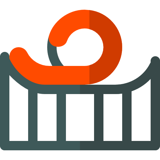 Roller coaster icon