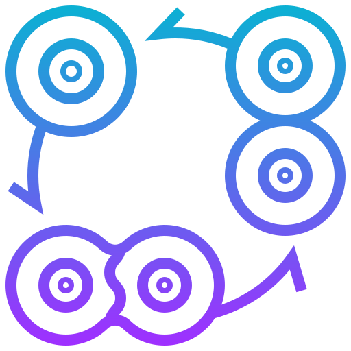 Cell division icon