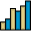 Bar chart icon 64x64