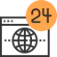 24 hours icon 64x64