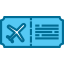 Plane ticket icon 64x64