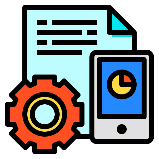Mobile analytics icon