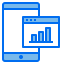 Mobile analytics icône 64x64