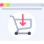 Online shopping icon 64x64