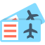 Plane tickets Ikona 64x64