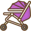 Baby stroller icon 64x64