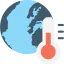 Global warming icon 64x64