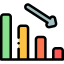 Bar chart icon 64x64