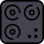 Electric stove icon 64x64
