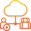 Cloud computing biểu tượng 64x64
