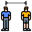 Social distancing Symbol 64x64