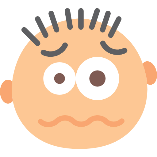 Scared icon