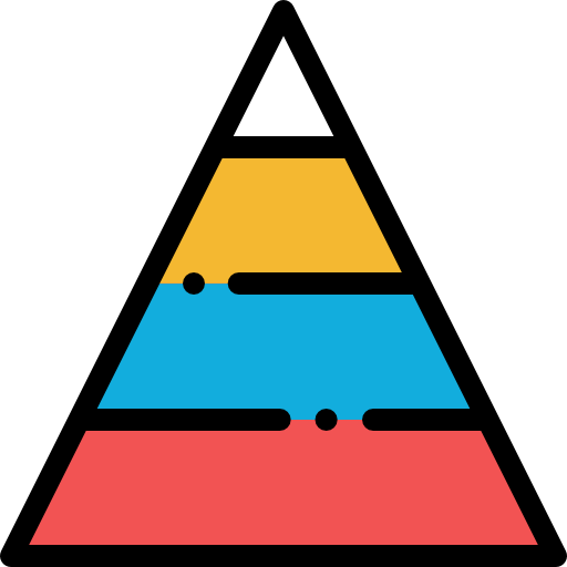 Pyramid chart icon