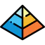 Pyramid chart icon 64x64