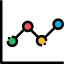 Line chart icon 64x64