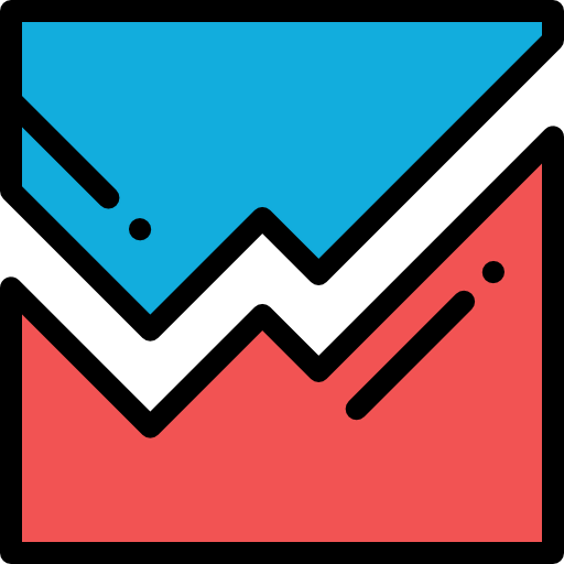 Line graph icon
