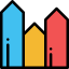 Bar chart icon 64x64