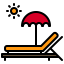 Sunbed icon 64x64