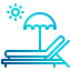 Sunbed icon 64x64