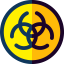 Biohazard sign icon 64x64