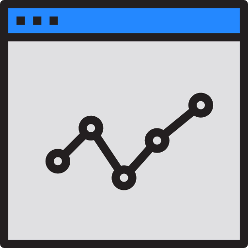 Line chart icon