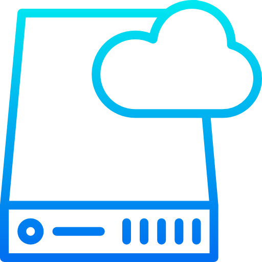 Cloud storage icon