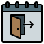 Clock out icon 64x64