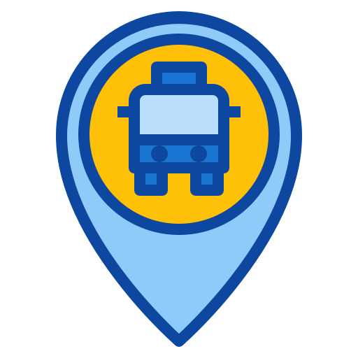 Bus stop icon