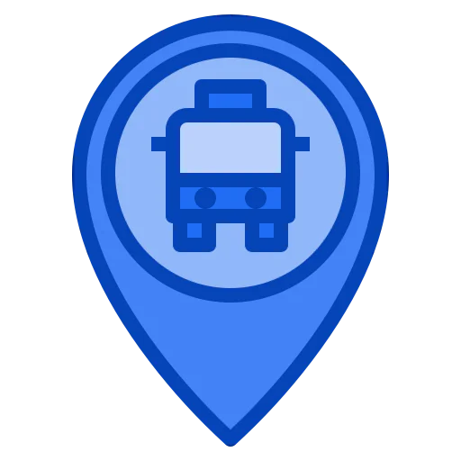 Bus stop icon